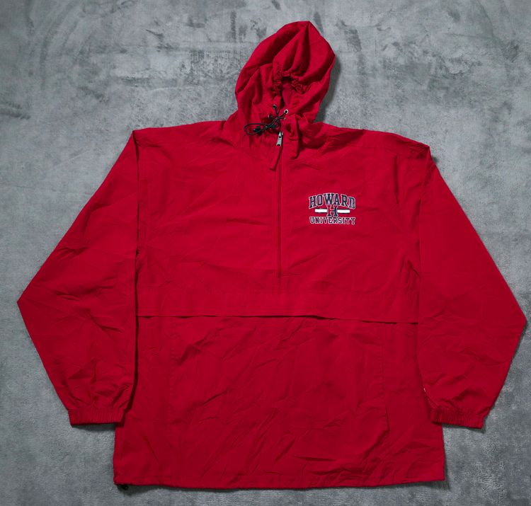 Champion Red Hoodie With Howard University Logo