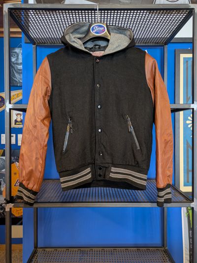 Brooklyn Cloth Varsity Jacket With Hood