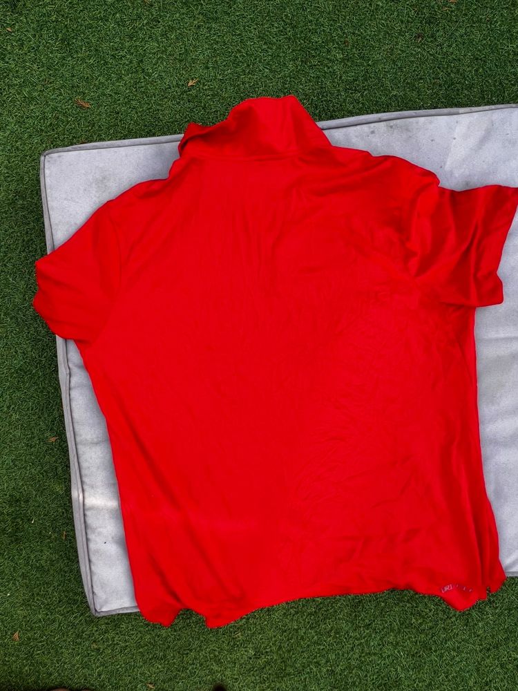 Nike Men's Red Polo Shirt XL Dri FIt obraz 2