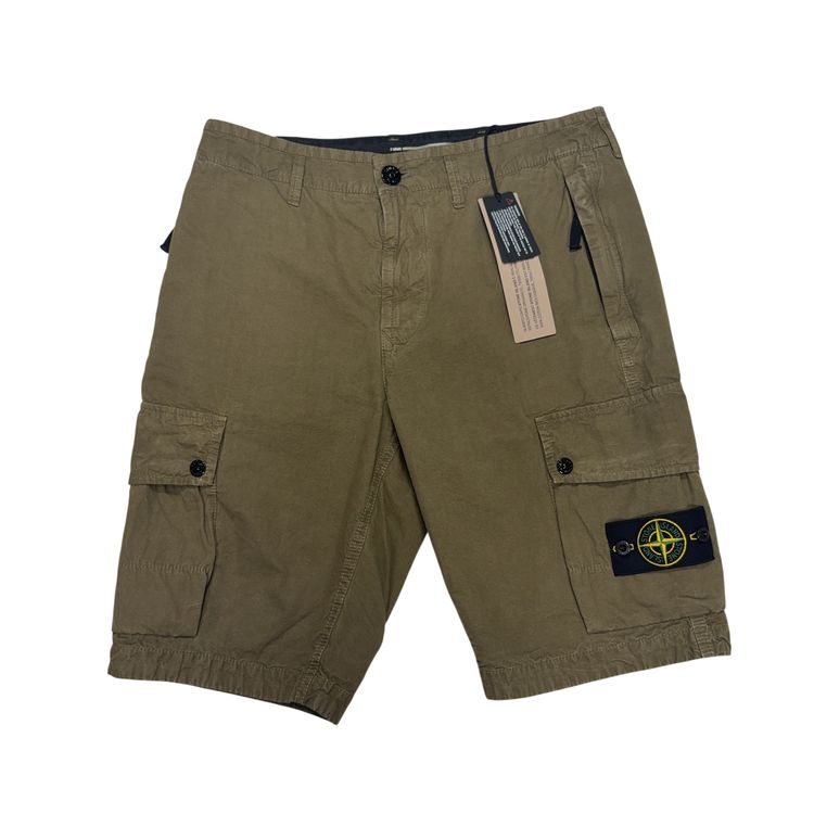 Stone Island Cargo Green Shorts image 1
