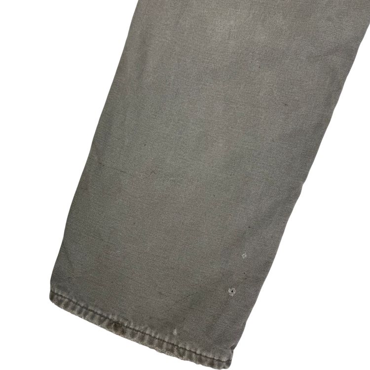Carhartt Flannel Lined Carpenter Workwear Trousers Green obraz 4