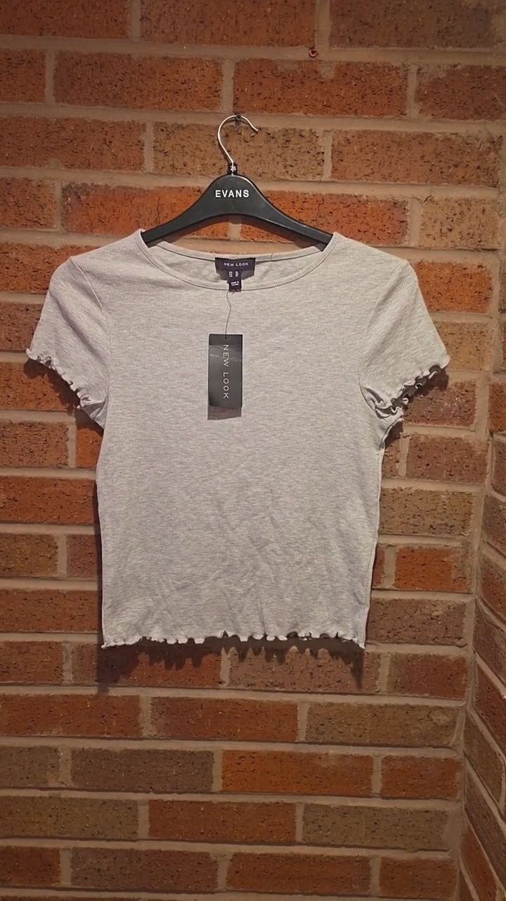 New Look Fluted Edge T-Shirt image 1