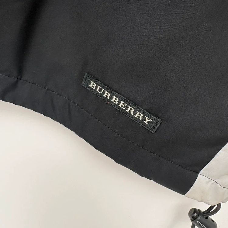 Burberry Golf Vintage Black/Grey Nylon Vest Gilet imagen 4