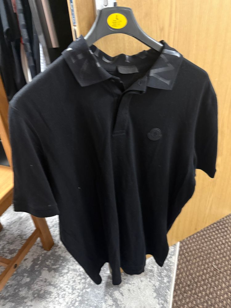 Moncler Black Polo Shirt