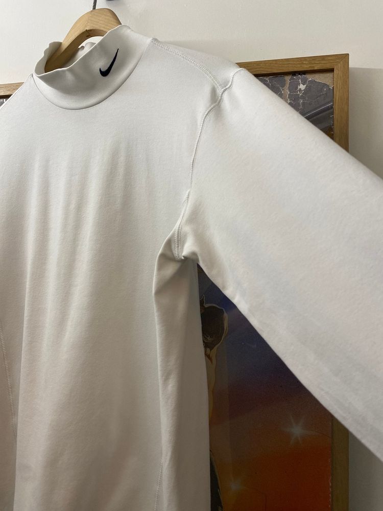 2000s Nike Solo Swoosh Raised Neck Long Sleeve Tee imagen 5