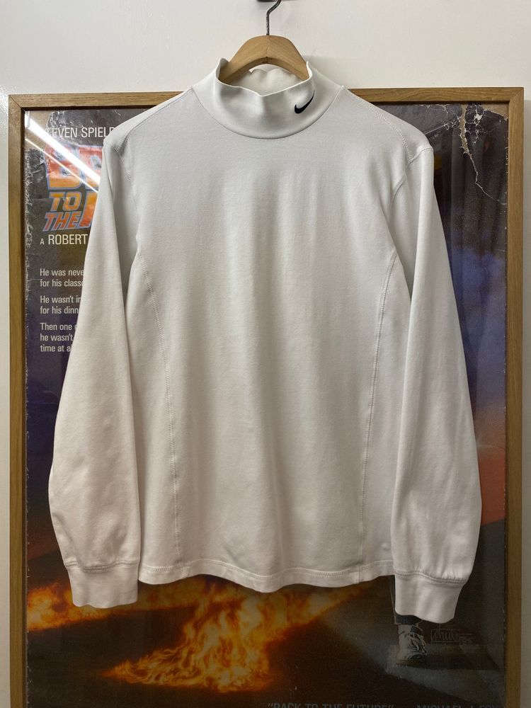 2000s Nike Solo Swoosh Raised Neck Long Sleeve Tee imagen 7