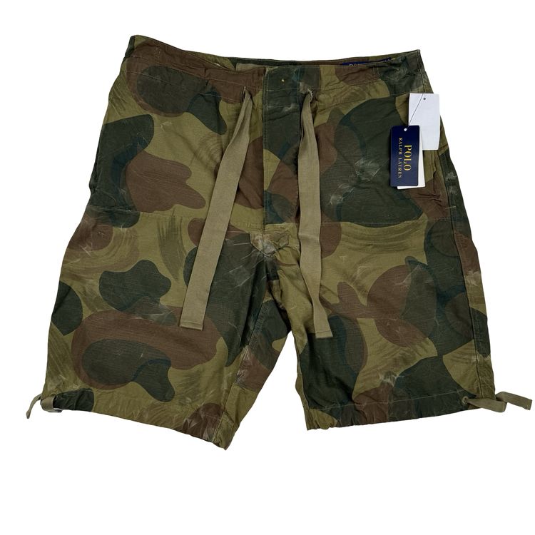 Ralph Lauren Camo Cotton Cargo Shorts - Small