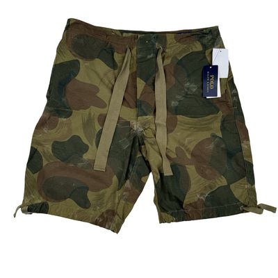 Ralph Lauren Camo Cotton Cargo Shorts - Small
