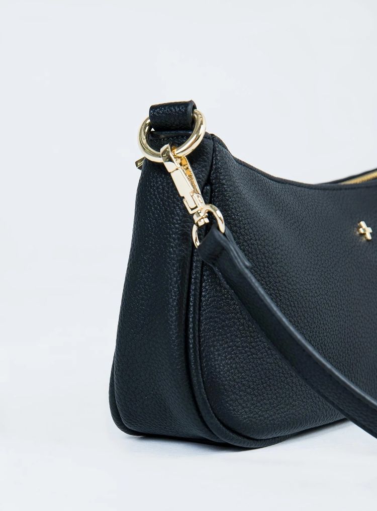 Black Shoulder Bag obraz 2