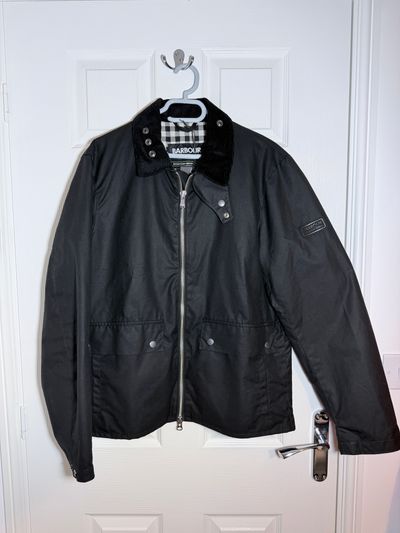 Barbour International Men’s Wax Jacket, Size Medium, Brand New With Tags