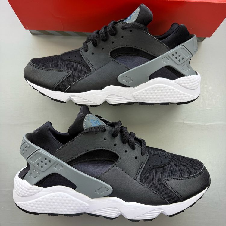 Immagine di Nike Air Huarache Size UK 10 J22 Black Cool Grey White Men's Trainers DR0154-001 1