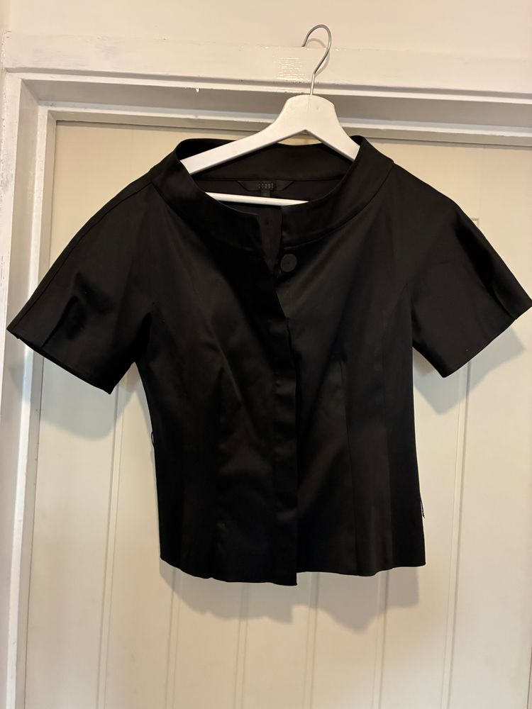 Black Short Sleeve Blouse