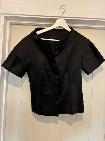 Black Short Sleeve Blouse