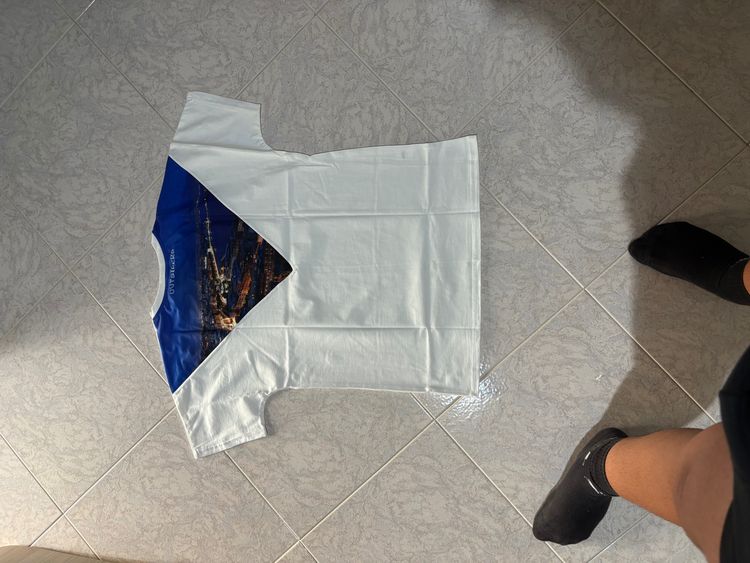 Other white t-shirt  never outside with graphic print and text product image