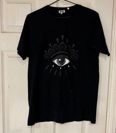 Kenzo Black T-Shirt With Eye Graphic
