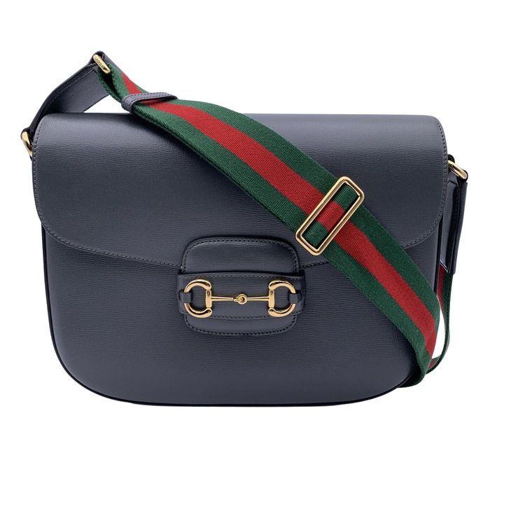 Gucci Borsa a tracolla unisex Gucci Horsebit 1955 in pelle grigia product image