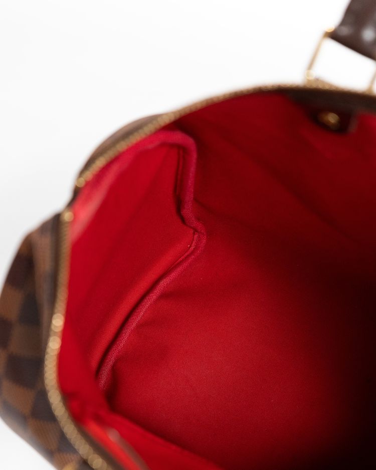 Louis Vuitton Borsa Speedy 35 Tela Damier Ébène Marrone — Pre-owned Autentica obraz 12
