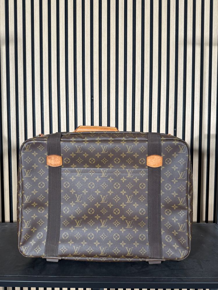 B91 Louis Vuitton Satellite 53 Monogram Trunk Case Suitcase 