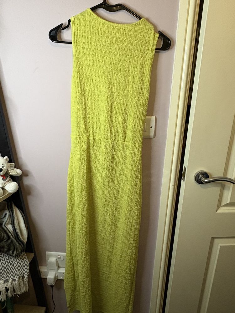 Shein Yellow Sleeveless Dress