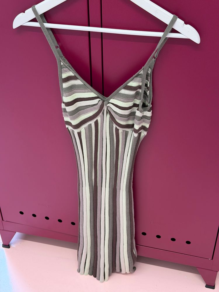 Striped knit Dress
