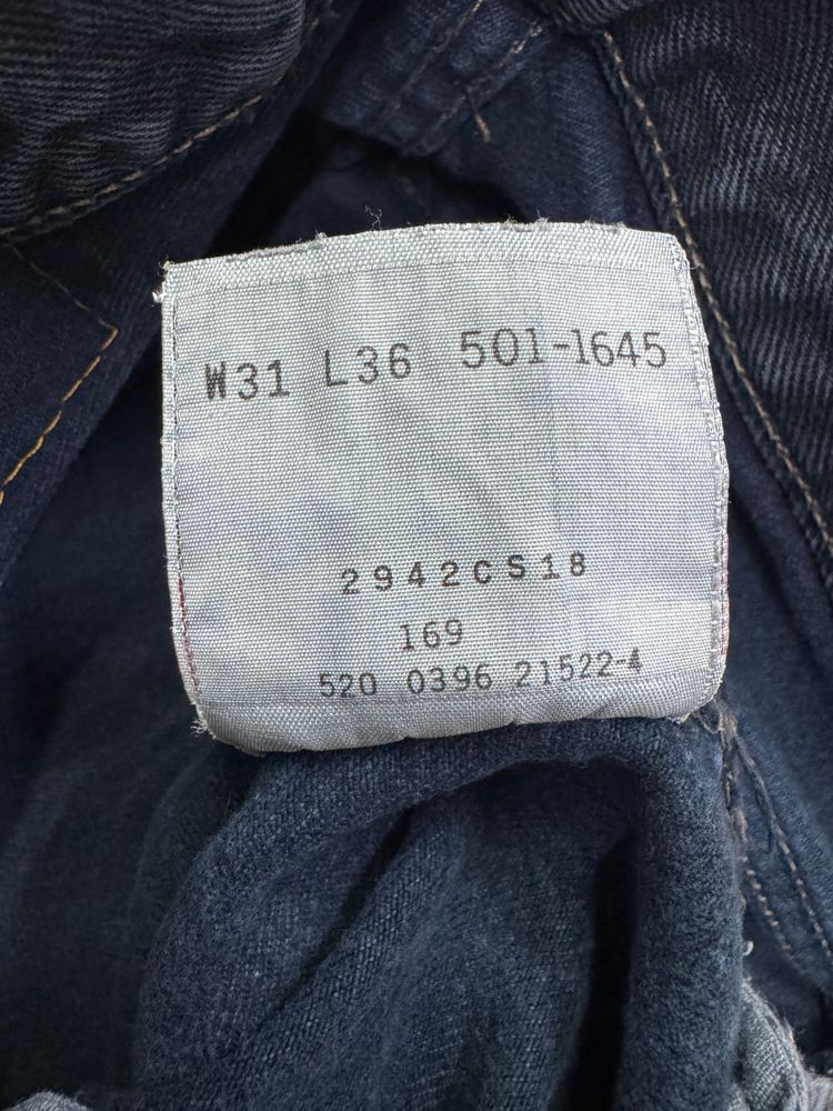 Levi's 501 Blu made in usa W31 L36 vintage anni 90' levis jeans image 6