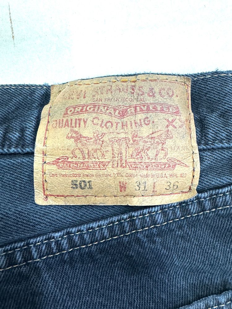 Levi's 501 Blu made in usa W31 L36 vintage anni 90' levis jeans image 13