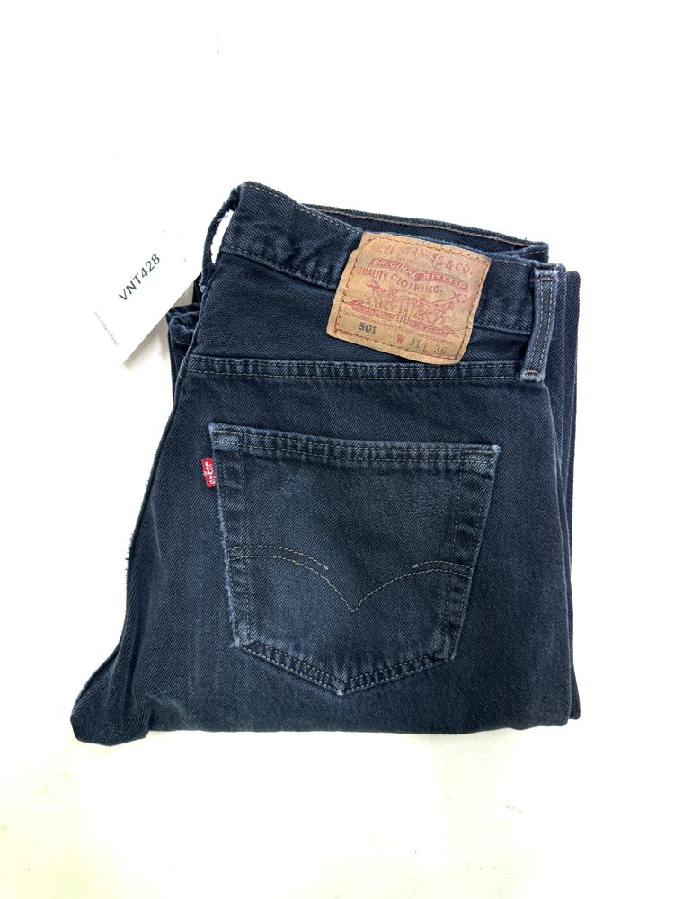 Levi's 501 Blu made in usa W31 L36 vintage anni 90' levis jeans image 9