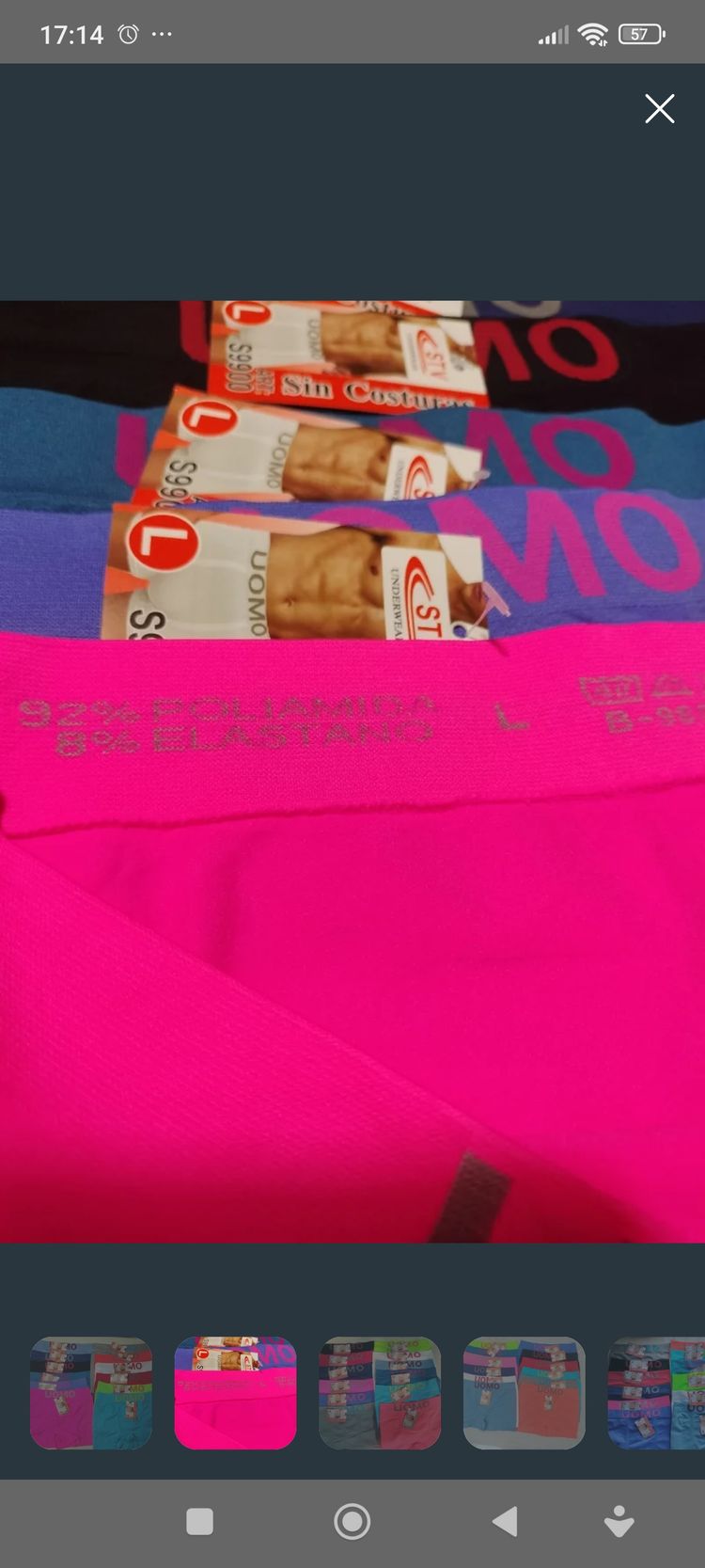 12 Calzoncillos Pantalón Talla L 2