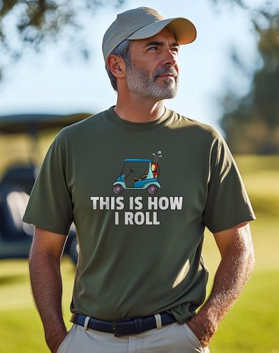 Golf Cart Gift T-shirt Swing into AU 5