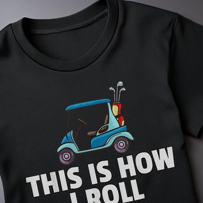 Golf Cart Gift T-shirt Swing into AU 12