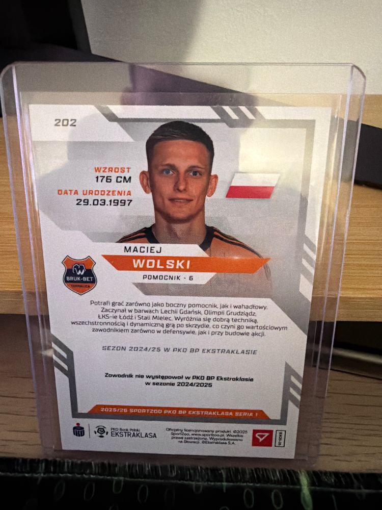 Maciej Wolski Football Trading Card obraz 2