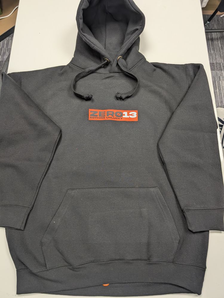 Zero13 Skater streetwear Black Hoodie, new, all sizes  2