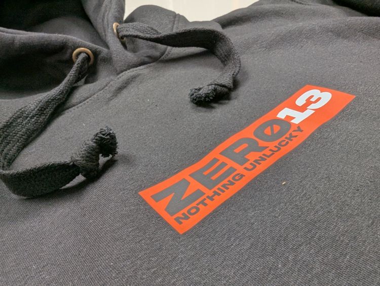 Zero13 Skater streetwear Black Hoodie, new, all sizes  3