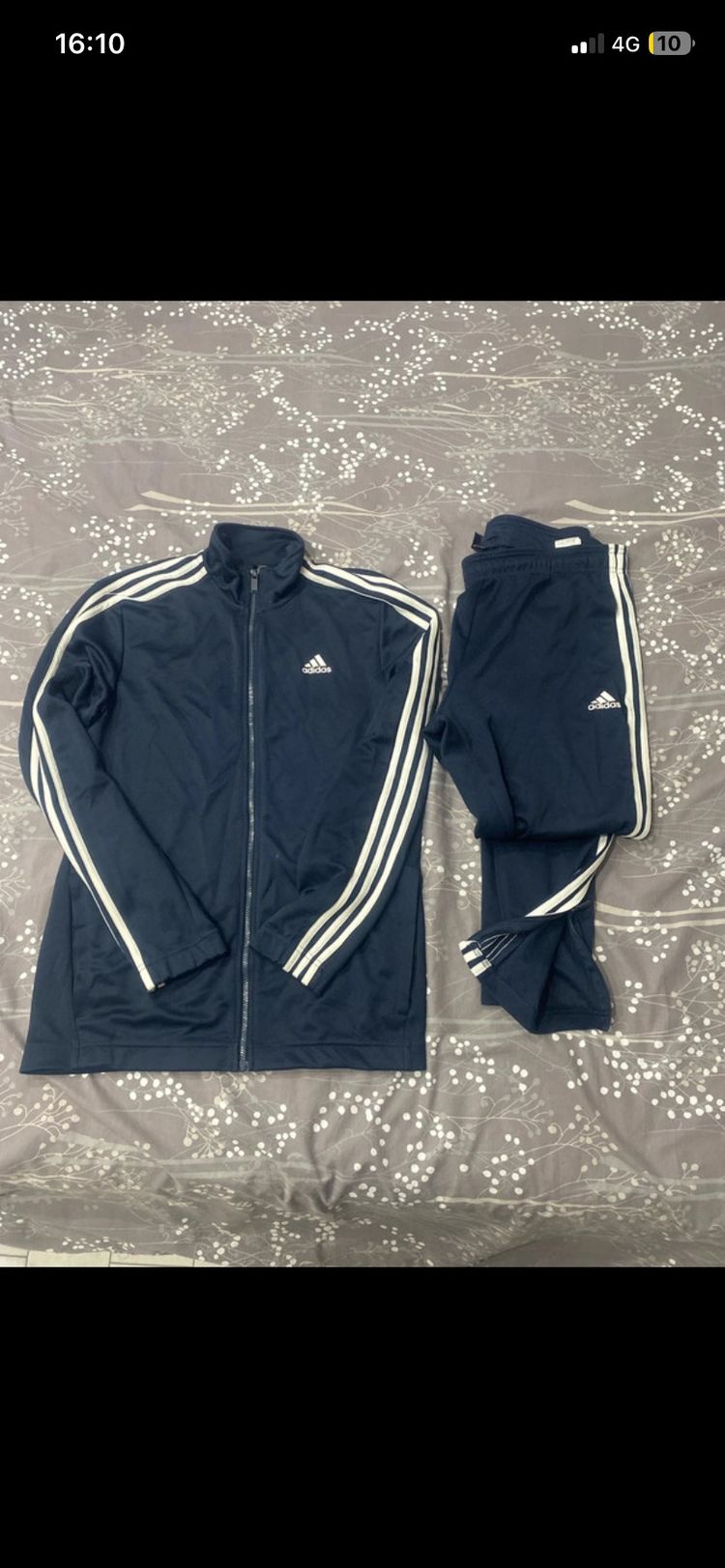 Adidas Originals Adidas Navy Blue Tracksuit Jacket And Pants product image