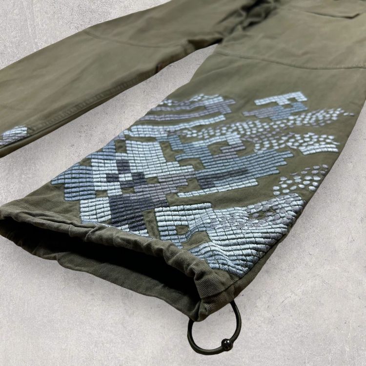 Maharishi Khaki Embroidered Snopants Trousers image 4