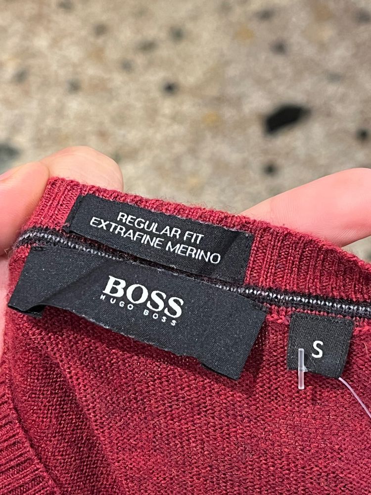 Hugo Boss maglione lana extramerino fine S uomo image 2