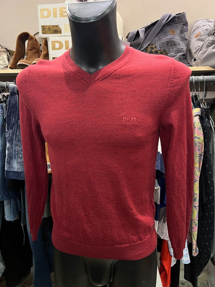 Hugo Boss maglione lana extramerino fine S uomo