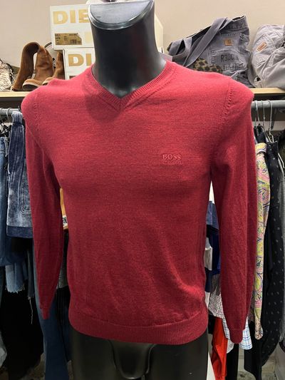 Hugo Boss maglione lana extramerino fine S uomo