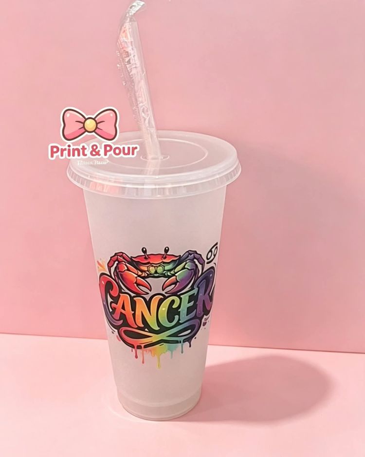 Plastic Tumbler Cup With Lid And Straw image 1