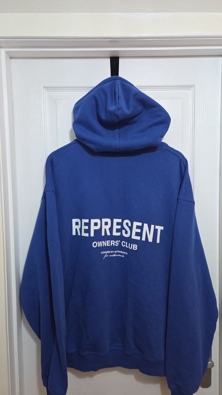 Represent Blue Hoodie Mens Large obraz 1