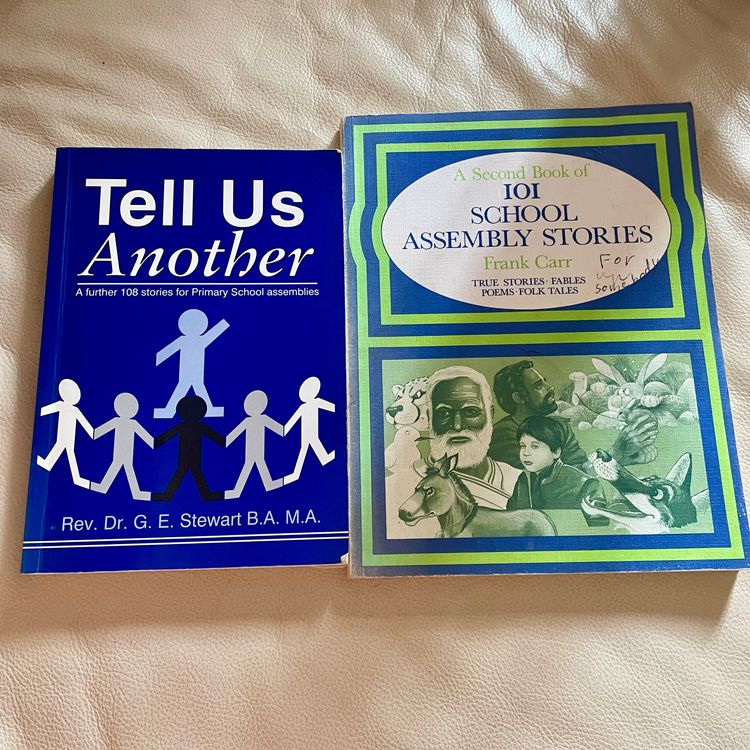Bundle of 2 School Assembly Stories Book by  Frank Carr & Rev. Dr. G. E. Stewart