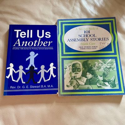 Bundle of 2 School Assembly Stories Book by Frank Carr & Rev. Dr. G. E. Stewart