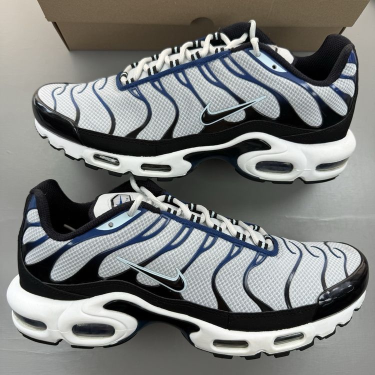 Size 10.5 - Nike Air Max Plus TN Pure Platinum Court Blue Trainers FN6949-001