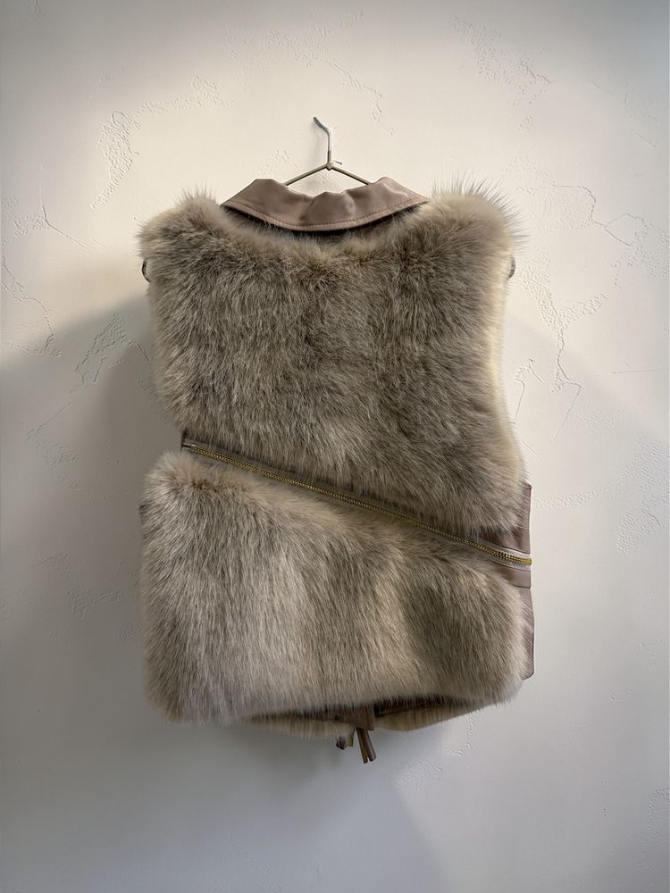 Azara Paris Fur And Leather Vest image 2