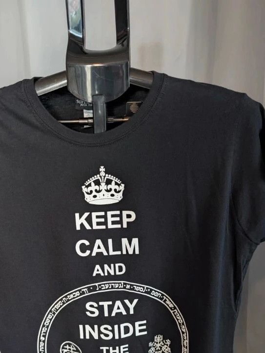 Official Supernatural Salt Circle Graphic T-Shirt 2XL Black Cotton image 8