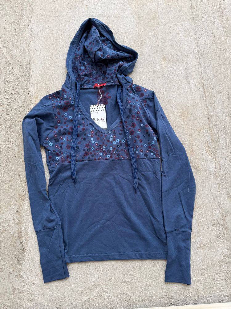 Other Blue Hoodie With Floral Pattern product image