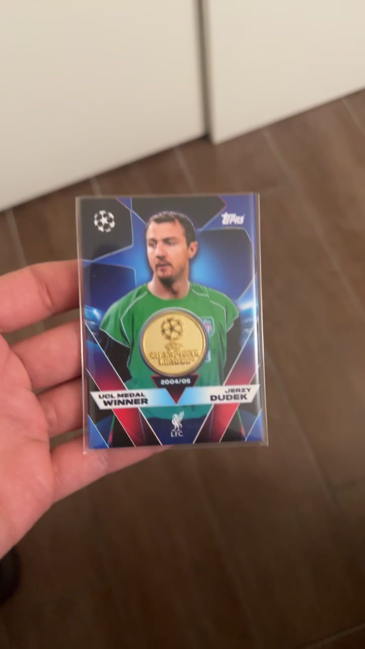 Topps Jerzy Dudek 2004/05 Ucl Medal Winner image 1