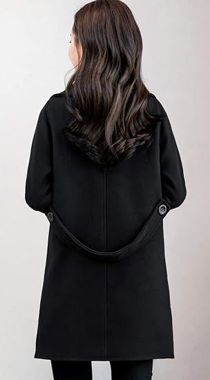 Immagine di Black Double-Breasted Coat 5