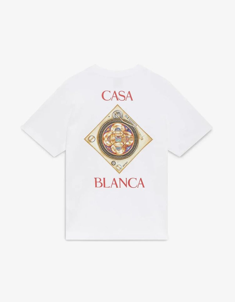 Casablanca White Plafond Orne De Musique Short Sleeve T‑Shirt