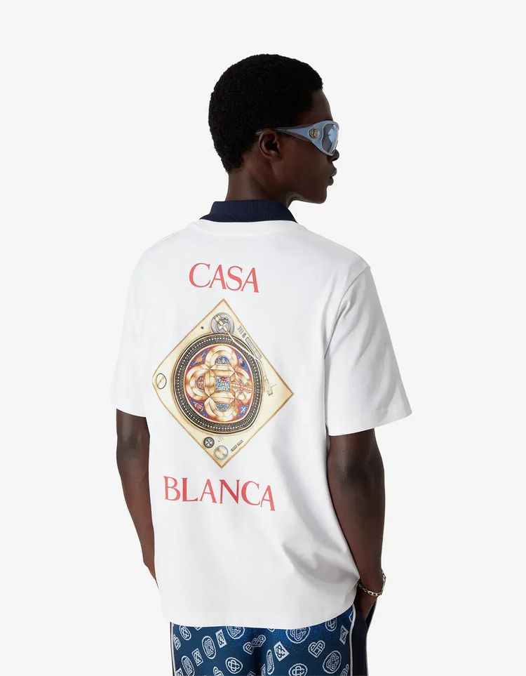 Casablanca White Plafond Orne De Musique Short Sleeve T‑Shirt 6